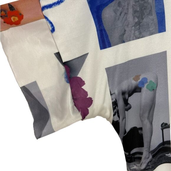 WITH JEAN Artwork Print Morph Maxi Dress in Floral Mimicry Size XXS - Picture 7 of 11